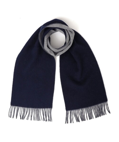 SHIPS any（シップス エニィ）の「SHIPS any: サープラスヤーン ウール リバーシブル ソリッド マフラー◇（マフラー・メンズ・ベージュ/ネイビー/ブラック・ONE SIZE）」の8枚目の写真