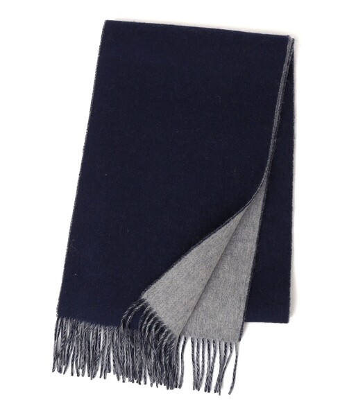 SHIPS any（シップス エニィ）の「SHIPS any: サープラスヤーン ウール リバーシブル ソリッド マフラー◇（マフラー・メンズ・ベージュ/ネイビー/ブラック・ONE SIZE）」の10枚目の写真