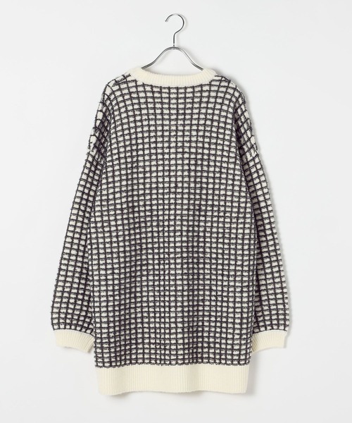 LEPSIM（レプシィム）の「ジャガード柄ニットチュニック　600814（ニット/セーター・レディース・アイボリー/ブラック/ブラウン・FREE）」の4枚目の写真