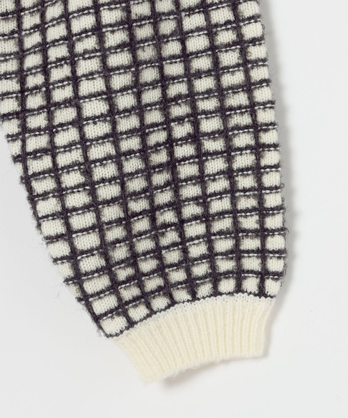 LEPSIM（レプシィム）の「ジャガード柄ニットチュニック　600814（ニット/セーター・レディース・アイボリー/ブラック/ブラウン・FREE）」の7枚目の写真