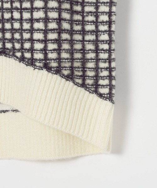 LEPSIM（レプシィム）の「ジャガード柄ニットチュニック　600814（ニット/セーター・レディース・アイボリー/ブラック/ブラウン・FREE）」の8枚目の写真