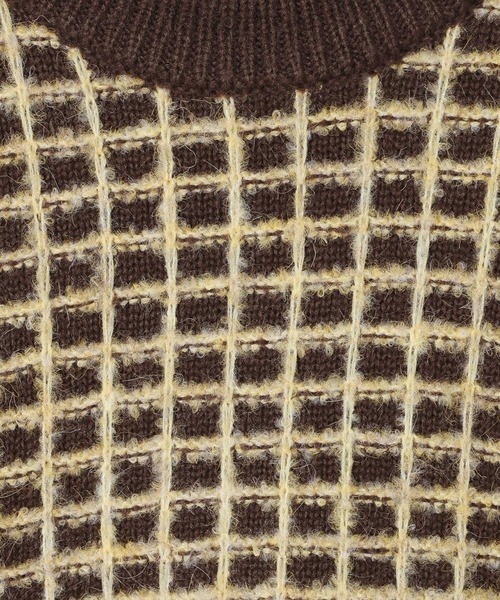 LEPSIM（レプシィム）の「ジャガード柄ニットチュニック　600814（ニット/セーター・レディース・アイボリー/ブラック/ブラウン・FREE）」の12枚目の写真