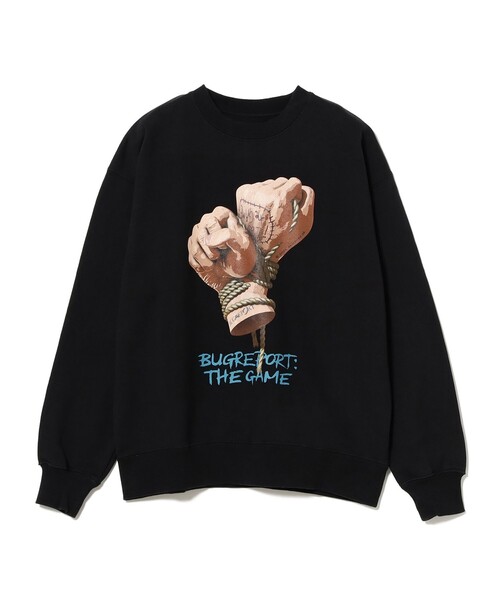BEAMS T（ビームスティー）の「DENSUKE28 / Crewneck Sweat（スウェット・メンズ・ブラック・S/M/L/XL）」の2枚目の写真
