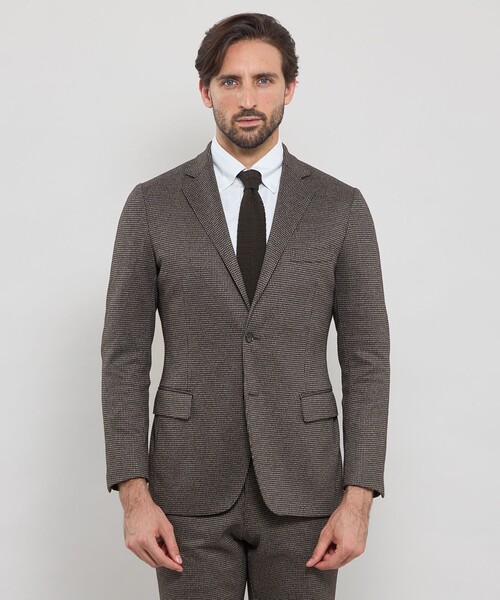 MACKINTOSH LONDON(マッキントッシュ ロンドン)の「【WEB・一部店舗限定】【FLEX JERSEY】ハウンドトゥースジャージーセットアップジャケット(テーラードジャケット・メンズ・ネイビー/ブラウン系その他5・36/38/40)」の12枚目の写真