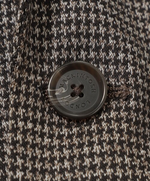 MACKINTOSH LONDON(マッキントッシュ ロンドン)の「【WEB・一部店舗限定】【FLEX JERSEY】ハウンドトゥースジャージーセットアップジャケット(テーラードジャケット・メンズ・ネイビー/ブラウン系その他5・36/38/40)」の6枚目の写真