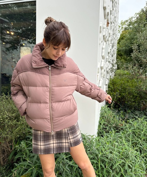 ROXY（ロキシー）の「MEET UP/ロキシーダウンジャケット（ダウンジャケット/コート・レディース・ブラウン/パープル/ブラック・SMALL/MEDIUM/LARGE）」の3枚目の写真