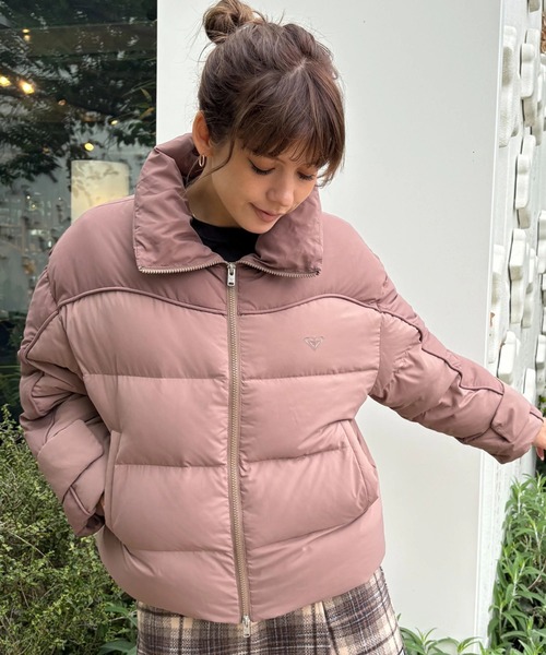 ROXY（ロキシー）の「MEET UP/ロキシーダウンジャケット（ダウンジャケット/コート・レディース・ブラウン/パープル/ブラック・SMALL/MEDIUM/LARGE）」の9枚目の写真