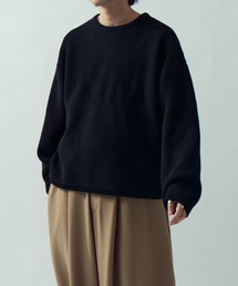 ヘビーワッフルクルーネック