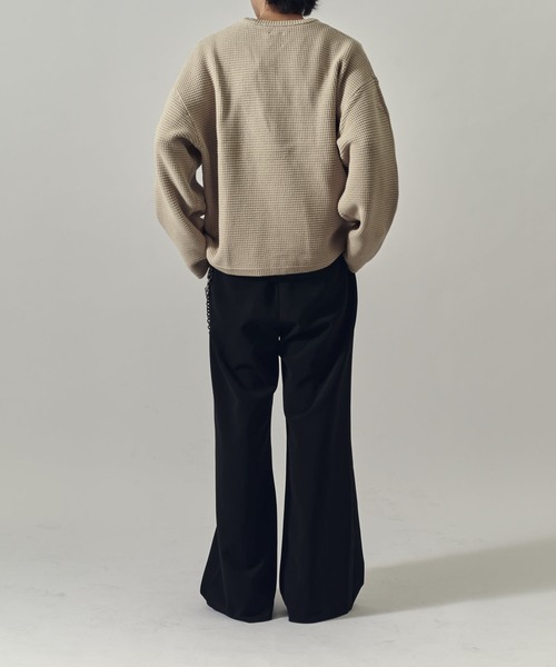 Lui's（ルイス）の「ヘビーワッフルクルーネック（ニット/セーター・メンズ・ブラック/ライトグレー/バーガンディー・FREE）」の21枚目の写真