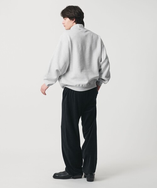 MONKEY TIME（モンキータイム）の「テリーフリース ハイネック スウェット（スウェット・メンズ・ライトグレー/ブラック・S/M/L/XL）」の9枚目の写真