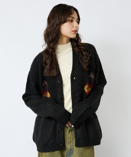 PENDLETON（ペンドルトン）の「【PENDLETON / ペンドルトン】Shaggy Cardigan / シャギー カーディガン/ユニセックス（スウェット・メンズ・ベージュ/アイボリー/ブラック・L/M）」の11枚目の写真