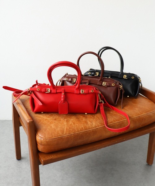 Three Four Time（ｽﾘｰﾌｫｰﾀｲﾑ）の「Wベルトショルダーバッグ（ショルダーバッグ・レディース・ブラック/ブラウン/レッド・FREE）」の13枚目の写真