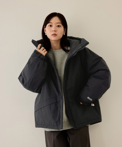BIO WEAR モンスタージップフーディ　ネイビー BIO 24AW 1st モンスターをイメージしたジップフーディ＆ブリーチ加工