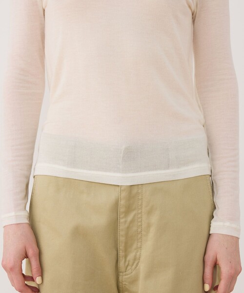 v::room（ヴィルーム）の「V;room シアータートルネックプルオーバー（Tシャツ/カットソー・レディース・イエロー/ライトグレー/ホワイト/ブラウン・1）」の11枚目の写真