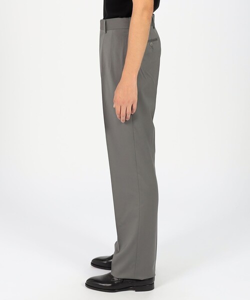 BERNARD ZINS（ベルナルドザンス）の「BERNARD ZINS H8 ウール 2プリーツトラウザーズ（スラックス・メンズ・グリーン/グレー・40）」の5枚目の写真