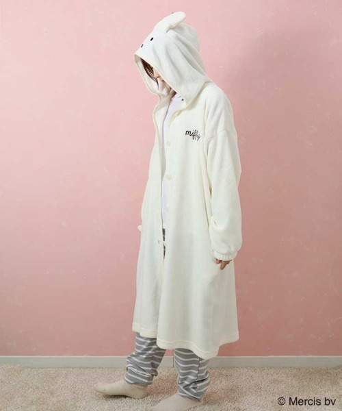 Miffy（ ミッフィー）の「ミッフィーふわもこなりきりガウン（ガウン/バスローブ・レディース・オフホワイト/ベージュ・FREE）」の3枚目の写真