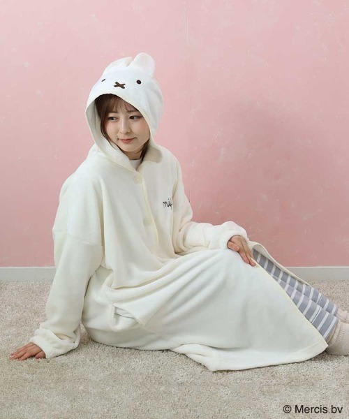 Miffy（ ミッフィー）の「ミッフィーふわもこなりきりガウン（ガウン/バスローブ・レディース・オフホワイト/ベージュ・FREE）」の6枚目の写真