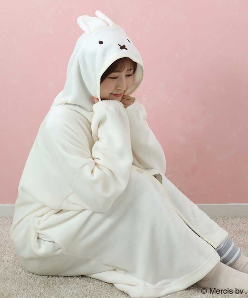 Miffy（ ミッフィー）の「ミッフィーふわもこなりきりガウン（ガウン/バスローブ・レディース・オフホワイト/ベージュ・FREE）」の7枚目の写真