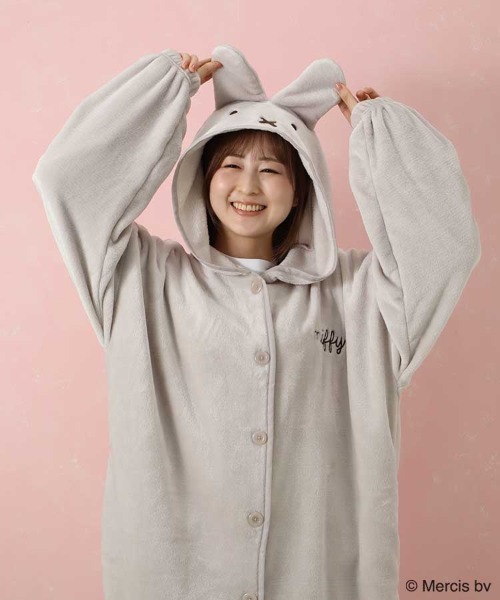 Miffy（ ミッフィー）の「ミッフィーふわもこなりきりガウン（ガウン/バスローブ・レディース・オフホワイト/ベージュ・FREE）」の12枚目の写真