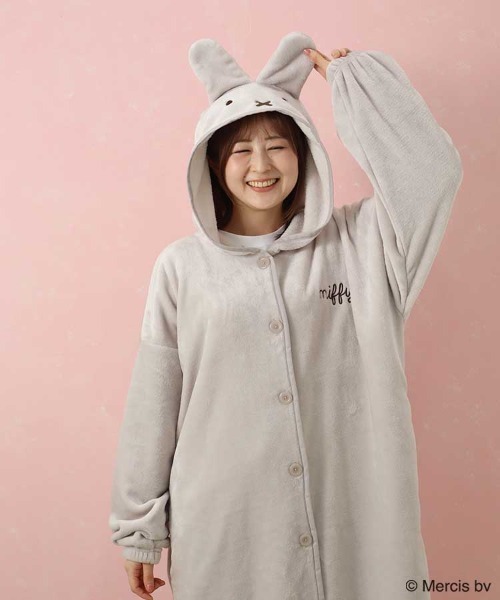Miffy（ ミッフィー）の「ミッフィーふわもこなりきりガウン（ガウン/バスローブ・レディース・オフホワイト/ベージュ・FREE）」の16枚目の写真