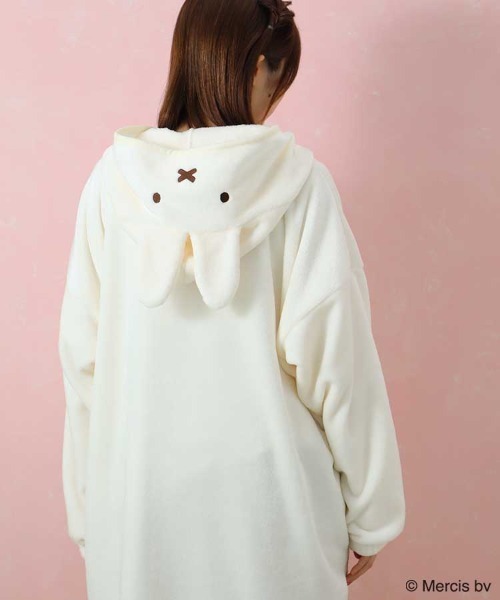 Miffy（ ミッフィー）の「ミッフィーふわもこなりきりガウン（ガウン/バスローブ・レディース・オフホワイト/ベージュ・FREE）」の9枚目の写真