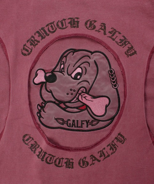 GALFY(ガルフィー)の「GALFY(ガルフィー)穴の向こうにわんちゃんロンTee/長袖Tシャツ メンズ レディース ユニセックス(Tシャツ/カットソー・メンズ・レッド/ブラック/パープル・M/LL/L)」の17枚目の写真
