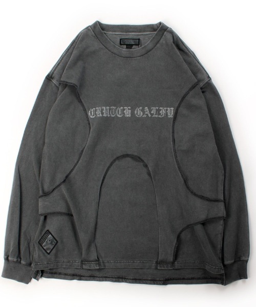 GALFY(ガルフィー)の「GALFY(ガルフィー)穴の向こうにわんちゃんロンTee/長袖Tシャツ メンズ レディース ユニセックス(Tシャツ/カットソー・メンズ・レッド/ブラック/パープル・M/LL/L)」の9枚目の写真