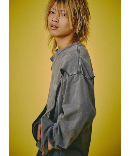GALFY(ガルフィー)の「GALFY(ガルフィー)穴の向こうにわんちゃんロンTee/長袖Tシャツ メンズ レディース ユニセックス(Tシャツ/カットソー・メンズ・レッド/ブラック/パープル・M/LL/L)」の22枚目の写真