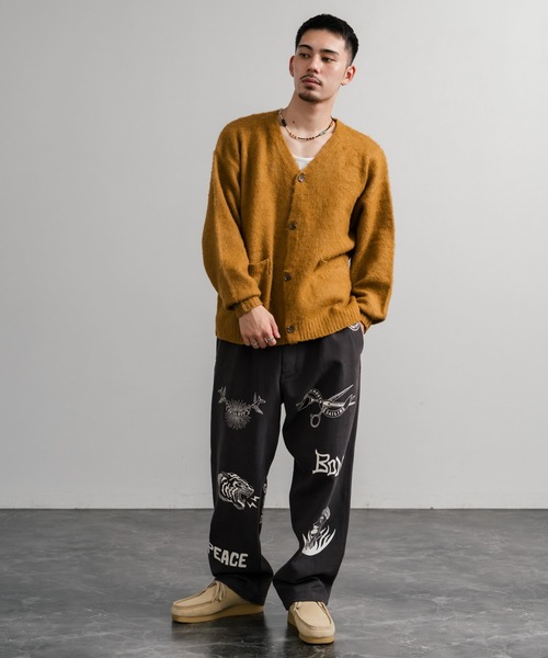 KRIFF MAYER（クリフメイヤー）の「KRIFF MAYER クリフメイヤー メモリアルグラフィックプリントレタリング2タックワークパンツ 2515112（その他パンツ・メンズ・アイボリー/カーキ/チャコール/ダークブラウン・XL/M/L）」の15枚目の写真