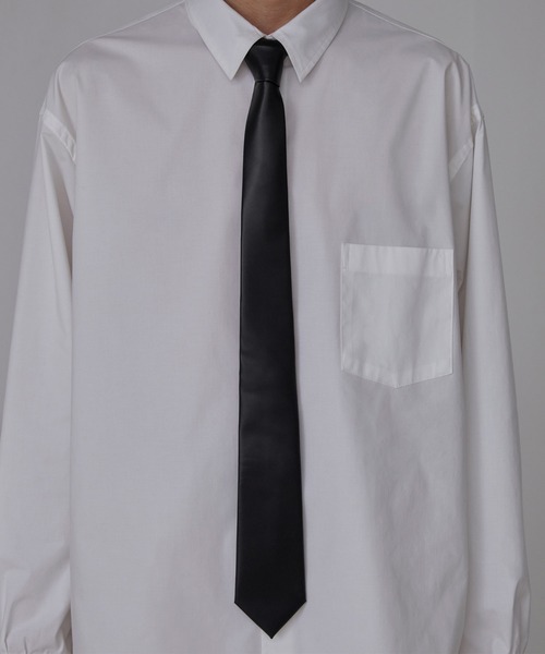 LUENNA（ルエナ）の「【LUENNA】Essential Narrow Dress Tie / エッセンシャルナロードレスタイ(ネクタイ)（ネクタイ・メンズ・ブラック/グレー・FREE）」の3枚目の写真