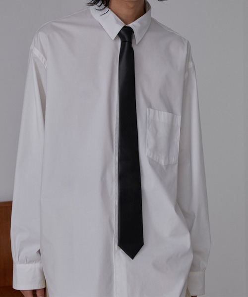 LUENNA（ルエナ）の「【LUENNA】Essential Narrow Dress Tie / エッセンシャルナロードレスタイ(ネクタイ)（ネクタイ・メンズ・ブラック/グレー・FREE）」の4枚目の写真
