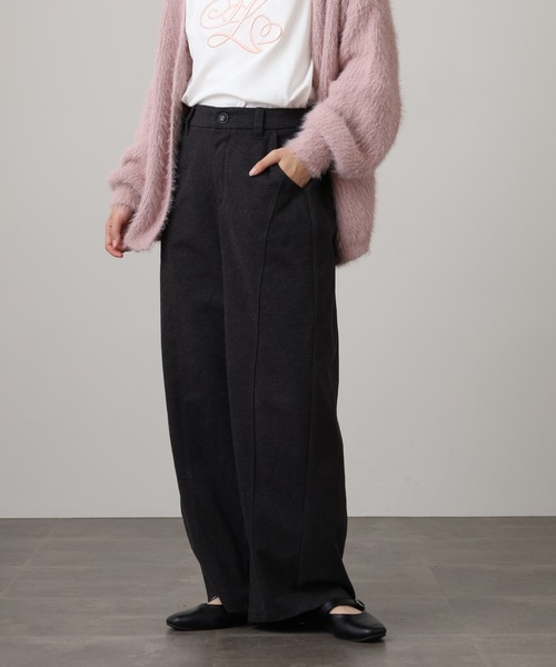 Nohea（ノヘア）の「noheaウールタッチコクーンパンツ（その他パンツ・レディース・ブラウン/ネイビー/ベージュ/ダークグレー/ブラック・M）」の10枚目の写真