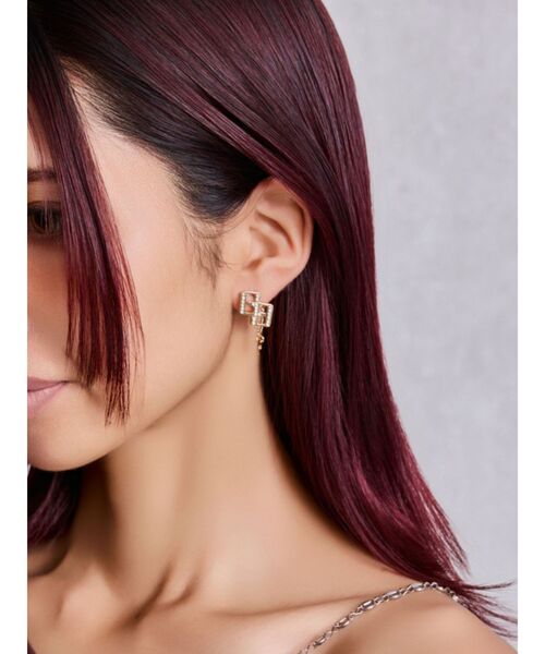 GYDA（ジェイダ）の「JEYSUS GGラインストーンピアス（ピアス（両耳用）・レディース・ゴールド/シルバー・FREE）」の5枚目の写真