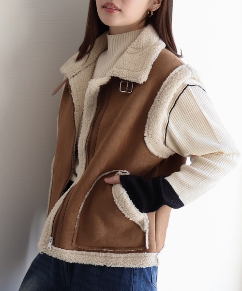 ムートンベスト（その他アウター）｜sin.ca（シンカ）のファッション