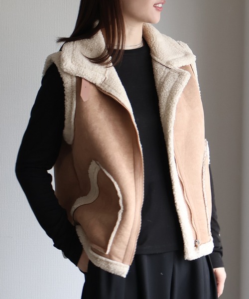 ムートンベスト（その他アウター）｜sin.ca（シンカ）のファッション