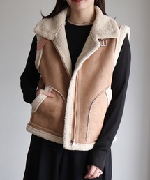 sin.ca（シンカ）の「ムートンベスト（その他アウター）」