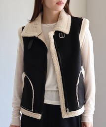 sin.ca（シンカ）の「ムートンベスト（その他アウター）」