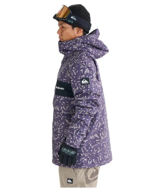 Quiksilver(クイックシルバー)の「MISSION PRINTED BLOC/クイックシルバースキースノーボードウェア(ジャケット)(マウンテンパーカー・メンズ・ブラック/パープル・SMALL/MEDIUM/LARGE)」の13枚目の写真