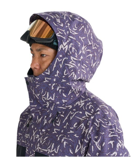 Quiksilver(クイックシルバー)の「MISSION PRINTED BLOC/クイックシルバースキースノーボードウェア(ジャケット)(マウンテンパーカー・メンズ・ブラック/パープル・SMALL/MEDIUM/LARGE)」の14枚目の写真
