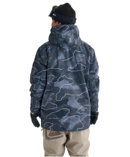 Quiksilver(クイックシルバー)の「MISSION PRINTED BLOC/クイックシルバースキースノーボードウェア(ジャケット)(マウンテンパーカー・メンズ・ブラック/パープル・SMALL/MEDIUM/LARGE)」の3枚目の写真
