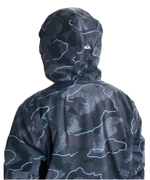 Quiksilver(クイックシルバー)の「MISSION PRINTED BLOC/クイックシルバースキースノーボードウェア(ジャケット)(マウンテンパーカー・メンズ・ブラック/パープル・SMALL/MEDIUM/LARGE)」の6枚目の写真