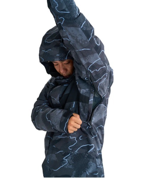 Quiksilver(クイックシルバー)の「MISSION PRINTED BLOC/クイックシルバースキースノーボードウェア(ジャケット)(マウンテンパーカー・メンズ・ブラック/パープル・SMALL/MEDIUM/LARGE)」の7枚目の写真