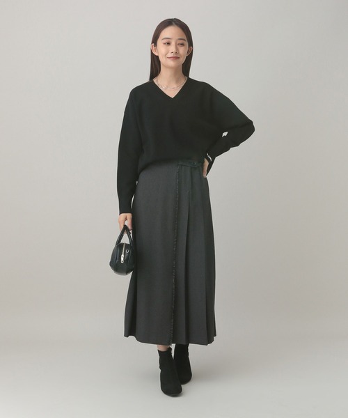 セール】MATINEE LINE/ウールライク/プリーツスカート/601506