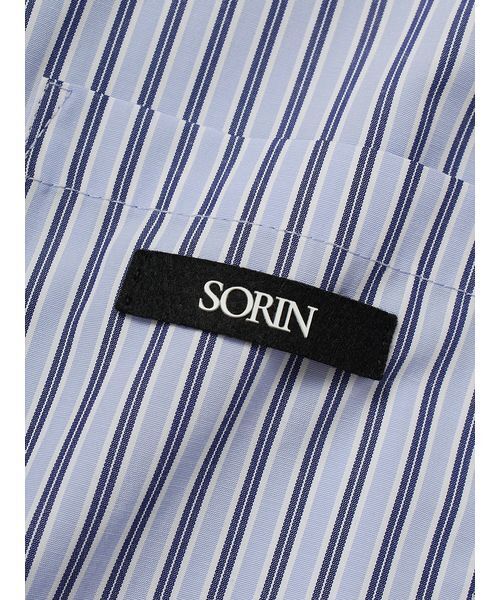 SORIN(ソリン )の「Balloon Hem Big Shirt/バルーンヘムビッグシャツ(シャツ/ブラウス・レディース・ブラック/ストライプ/ホワイト・38)」の11枚目の写真