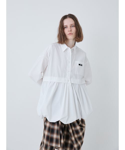 SORIN(ソリン )の「Balloon Hem Big Shirt/バルーンヘムビッグシャツ(シャツ/ブラウス・レディース・ブラック/ストライプ/ホワイト・38)」の20枚目の写真
