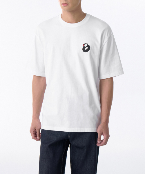 MUSINSA STANDARD（ムシンサスタンダード）の「グラフレックス_オフザフレームTシャツ[ホワイト]（Tシャツ/カットソー・メンズ・その他・MEDIUM/LARGE/X-LARGE/XX-LARGE）」の2枚目の写真