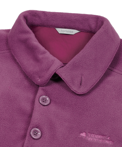 TYPESERVICE（タイプサービス）の「Buttoned Fleece Top [Pink]（スウェット・レディース・その他・FREE）」の4枚目の写真