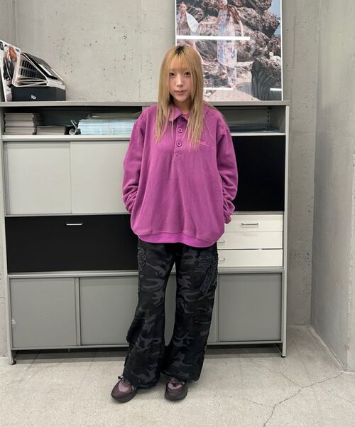 TYPESERVICE（タイプサービス）の「Buttoned Fleece Top [Pink]（スウェット・レディース・その他・FREE）」の7枚目の写真