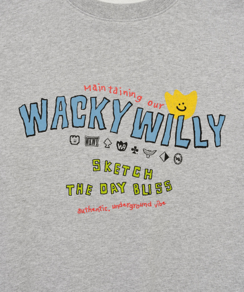 Wacky WiLLy（ワッキーウィリー）の「キキタイポ スウェット グレー（スウェット・レディース・その他・SMALL/MEDIUM/LARGE/X-LARGE）」の5枚目の写真