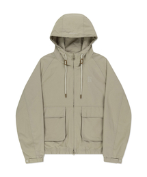 Wacky WiLLy（ワッキーウィリー）の「ベーシックコットンフードウィンドブレーカー ベージュ（ナイロンジャケット）」